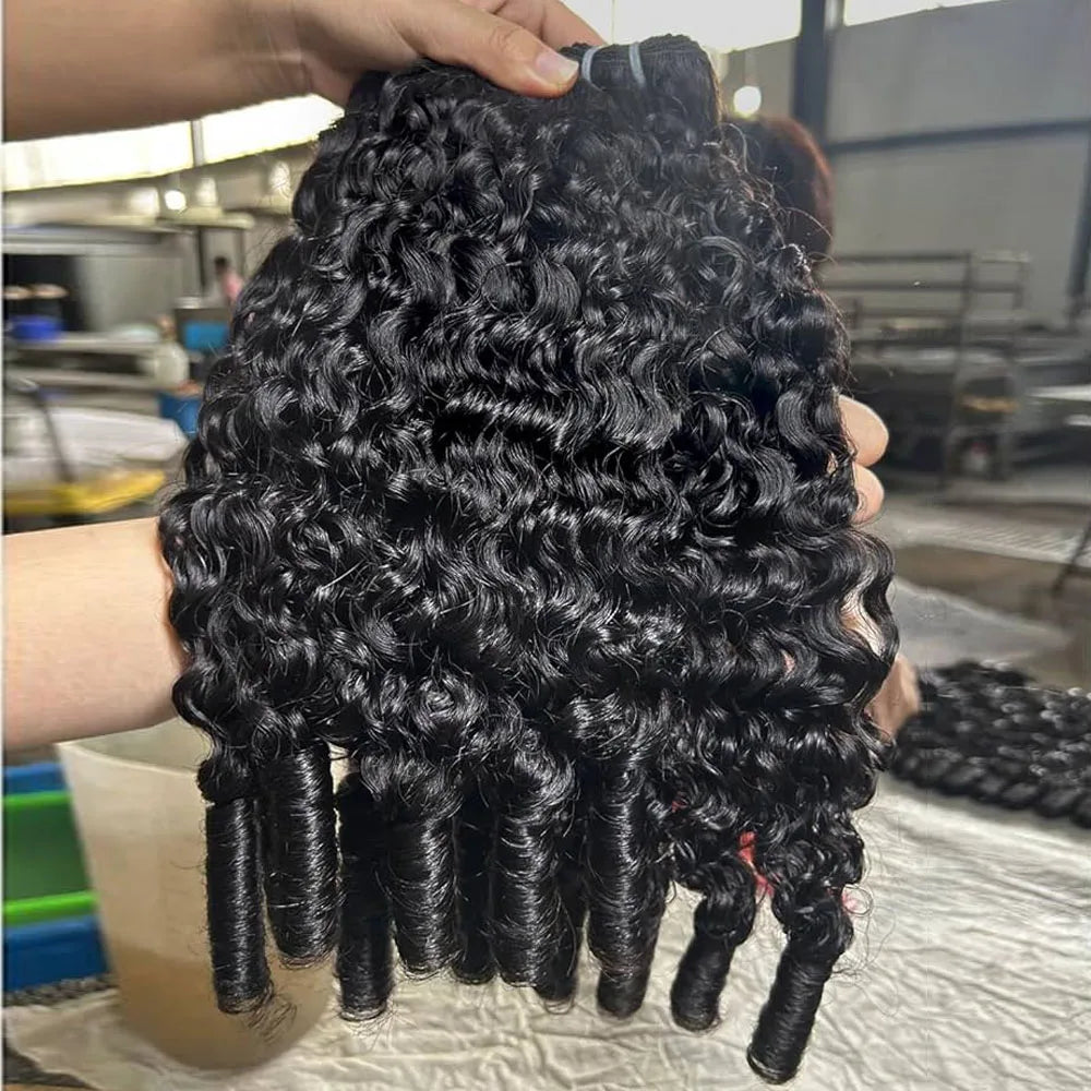 Vietnamese Burmese Curly Human Hair Weave Bundles Raw Hair Bundles Hair Extensions Curly Hair Bundles 100% Human Hair Quality
