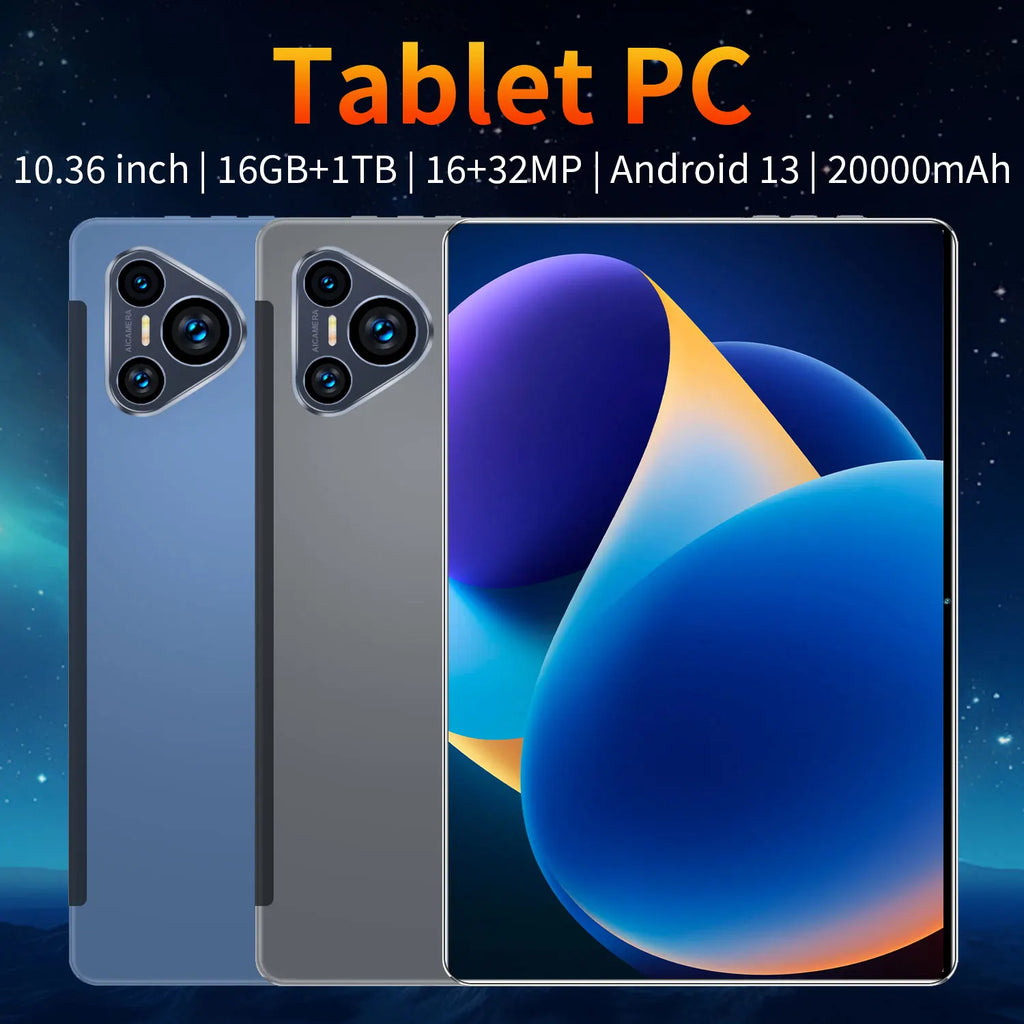 2025 Original New P70 Pro Tablet 10.36 inch Android 13 Snapdragon 8gen2 Global 16GB+1024GB 20000mah 5G Dual SIM WIFI HD
