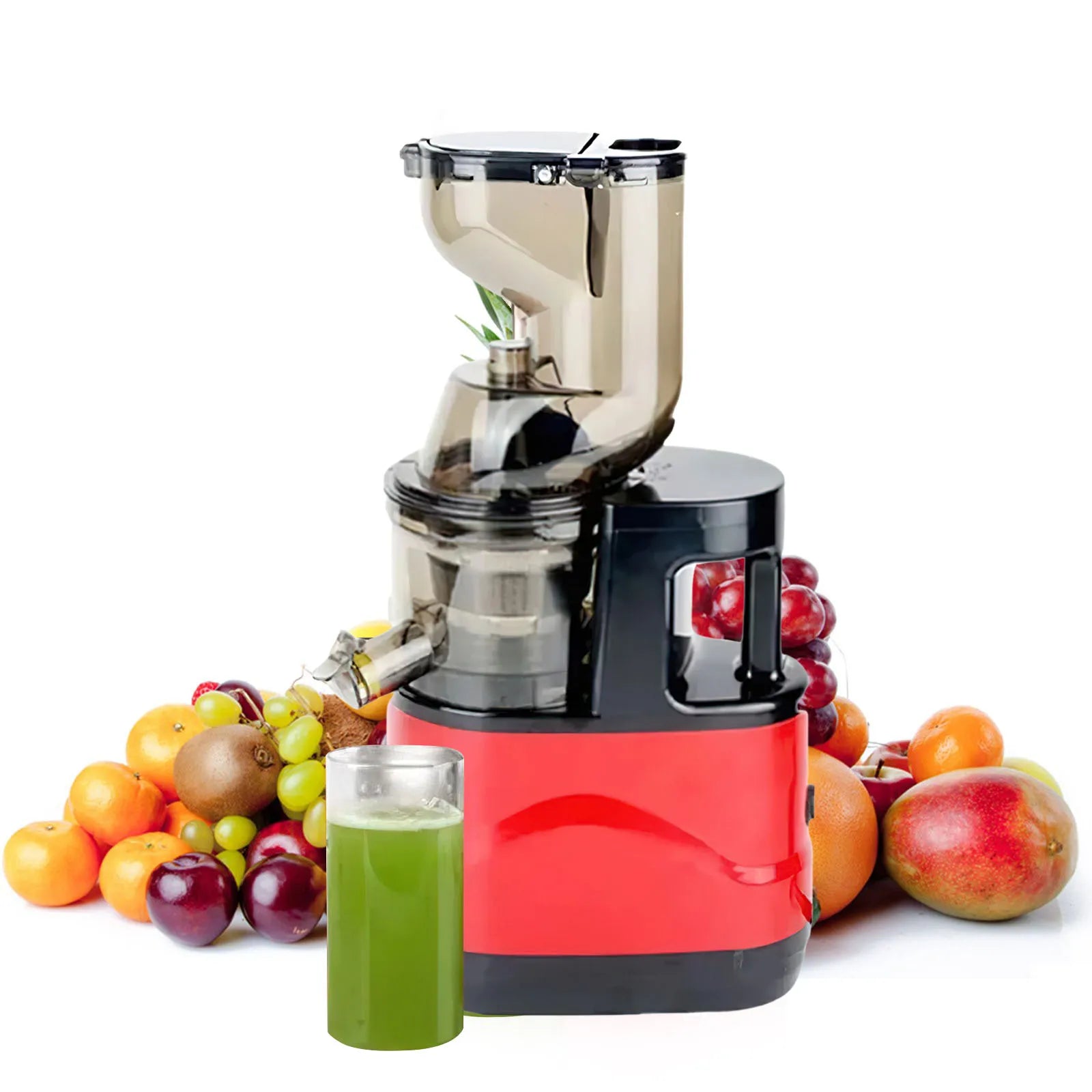 300W Multifunctional Juicer Cold Press Household Residue Separation Large Caliber  Fruit and Vegetable Juice Extractor