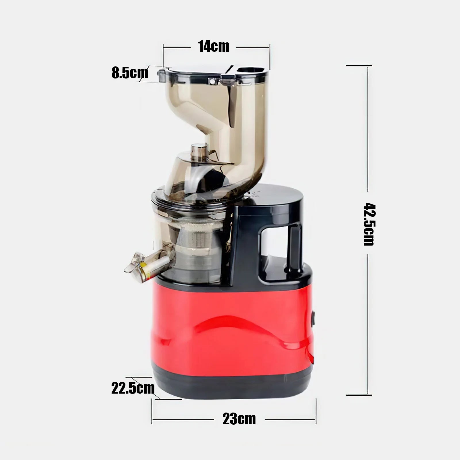 300W Multifunctional Juicer Cold Press Household Residue Separation Large Caliber  Fruit and Vegetable Juice Extractor