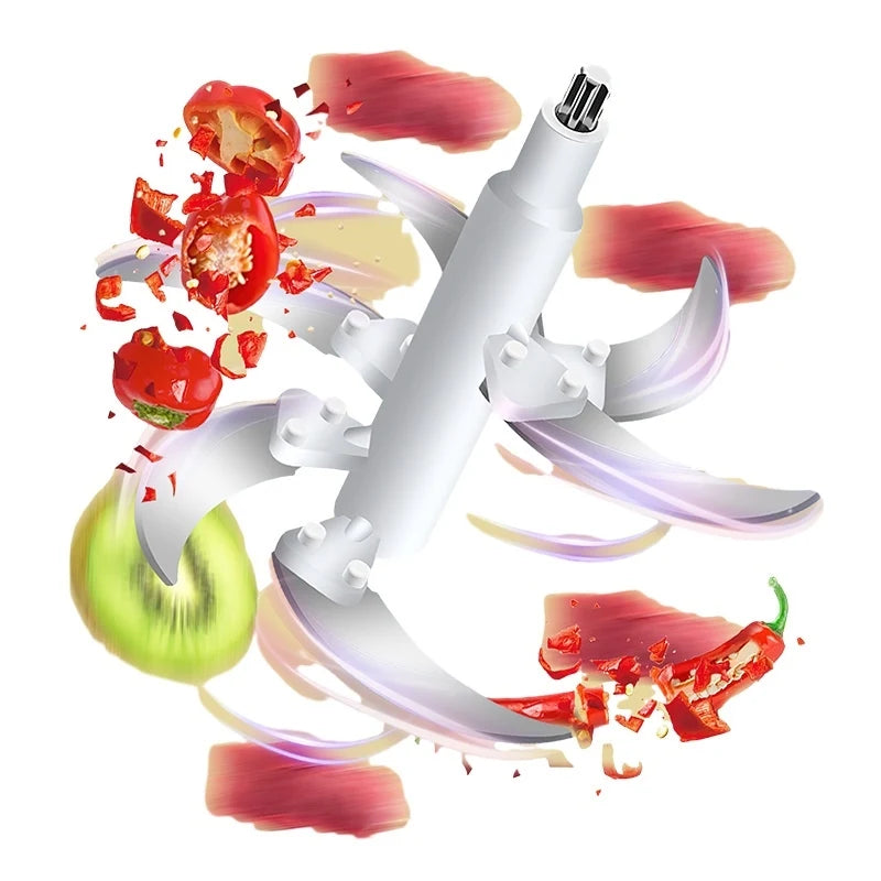 5L Electric Meat 5gear Grinders Food Crusher Stainless Steel Multifunctional Vegetable Slicer Processor Chopper