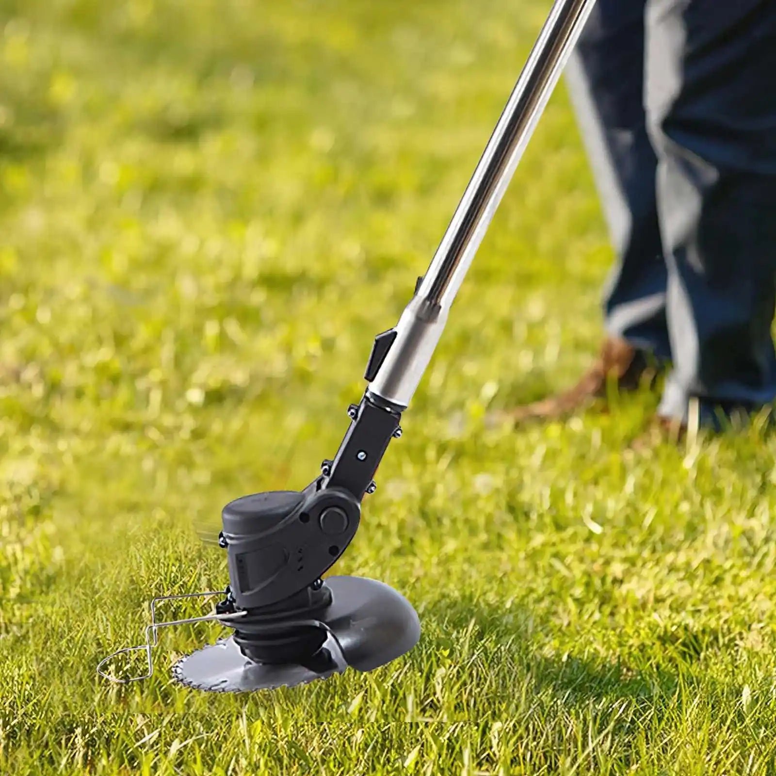 850W/650W Electric Cordless Grass Trimmer 18000PRM Handheld fuel Cup Adjustable Weeder Garden Tool With 2PCS 21V Battery