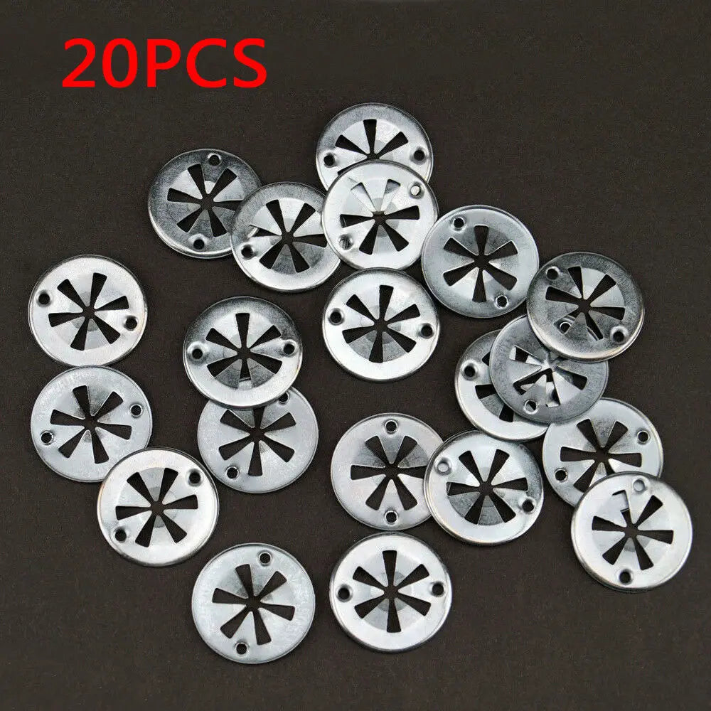 20pcs Car Seat Metal Clamping Plate Washer Cover Mounting Clips Heat Shield N903-350-04 N90335006 For Audi Ford Seat Skoda VW