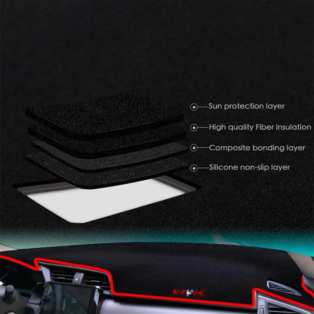 Dashboard Mat For Citroen Berlingo K9 2019~2024 Peugeot Partner Vauxhall Combo Dashmat Cover Sun Shade Pad Carpet Car Accesories