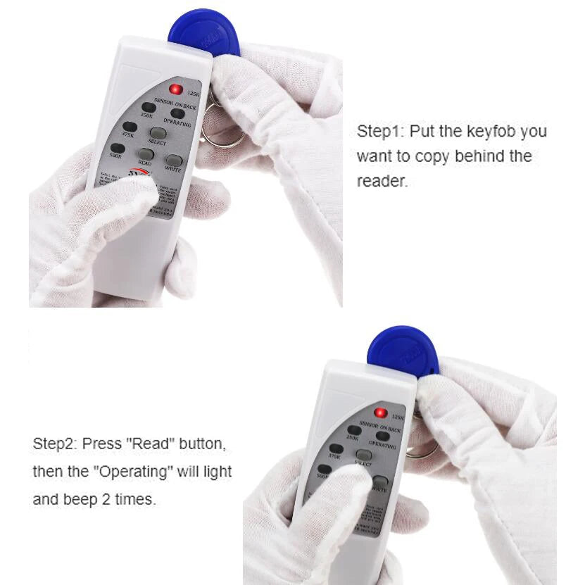 4 Frequency Rfid Card Reader Writer 125KHz Copier Duplicator ID Tags Programmer Light Indicator EM4305 T5577 Key  Keyfob