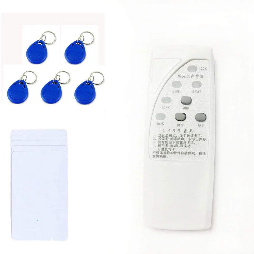 125Khz RFID Card Duplicator Copier 125/250/375/500KHz CR66 RFID Scanner Programmer Reader Writer Duplicator
