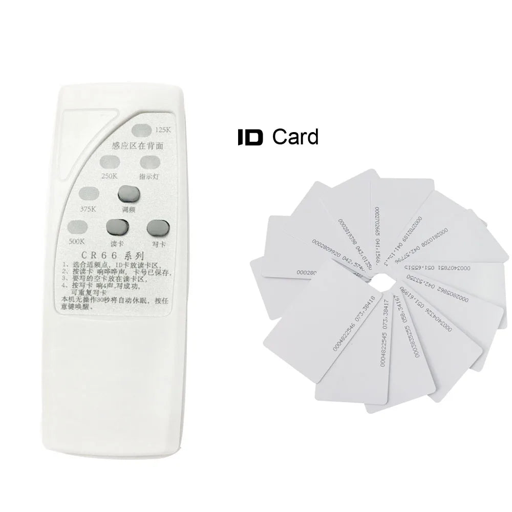 125Khz RFID Card Duplicator Copier 125/250/375/500KHz CR66 RFID Scanner Programmer Reader Writer Duplicator
