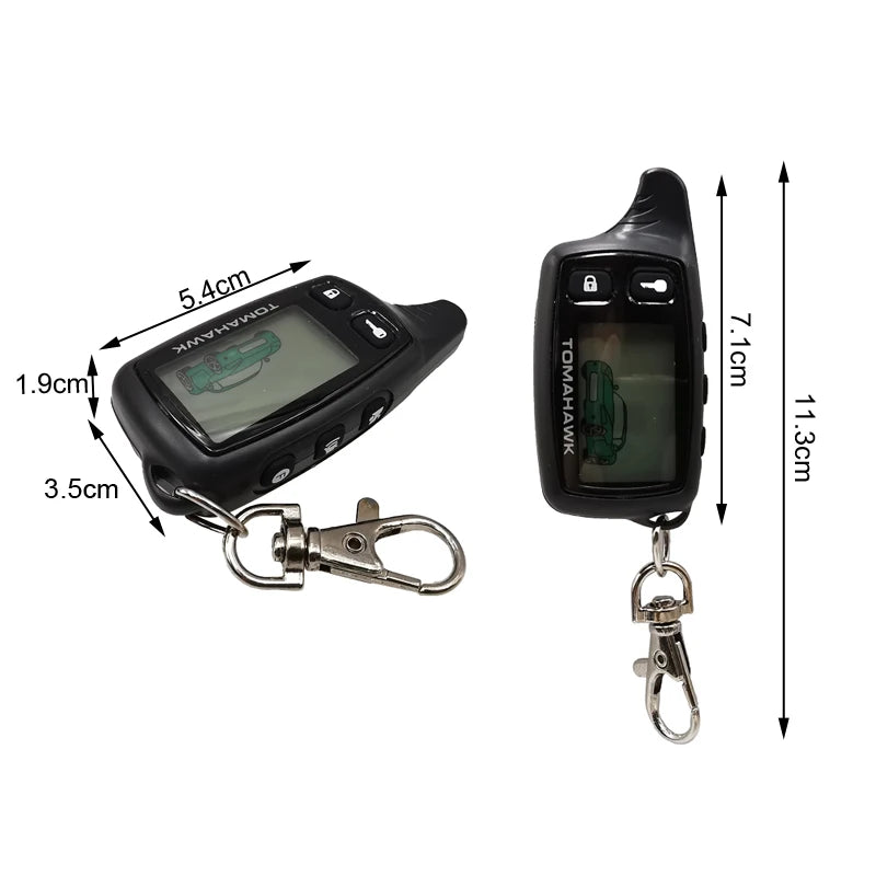 A91 LCD Remote Control For 2 Way Car Alarm Starline 91 Starter Motor Starline A91 Keychain With Alarm / LCD Body