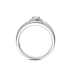 0.4ct 3mm DF Color Moissanite Rings For Men 100% 925 Sterling Silver Certified Wedding Engagement Jewelry Diamond Test Pass Gift