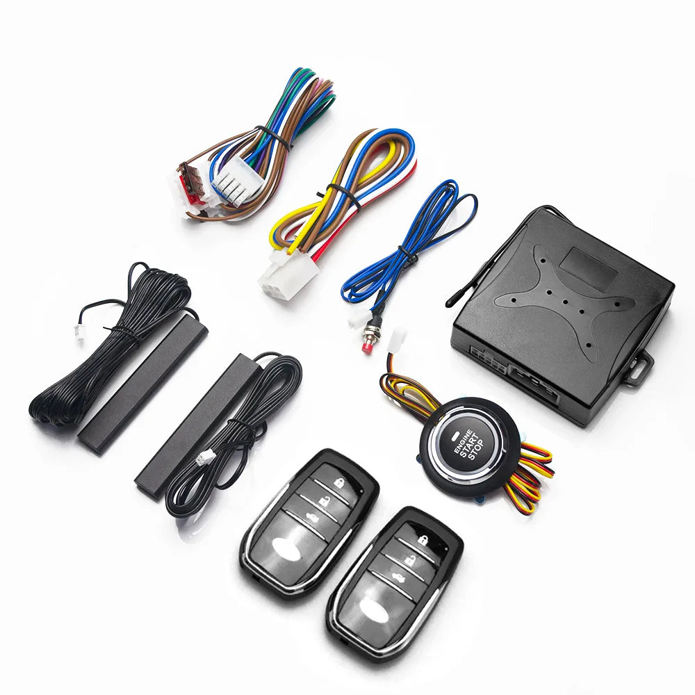 Car Alarm keyless entry start Systems Remote Central Door Lock Keyless System Auto Car SUV Anti-theft Tunning parts PKE
