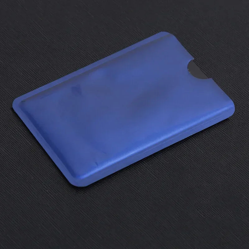 10PCS Anti Rfid Bank Card Holder Metal NFC Blocking Reader Lock ID Credit Card Bag Men Women Laser Aluminium Card Case Protect