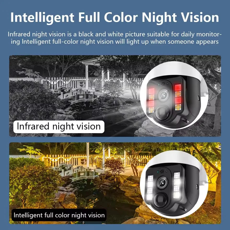 V380 pro 8MP 4K Solar Powered Outdoor Security Camera with 4G SIM Slot Wireless PIR Human Detection Waterproof CCTV Surveil