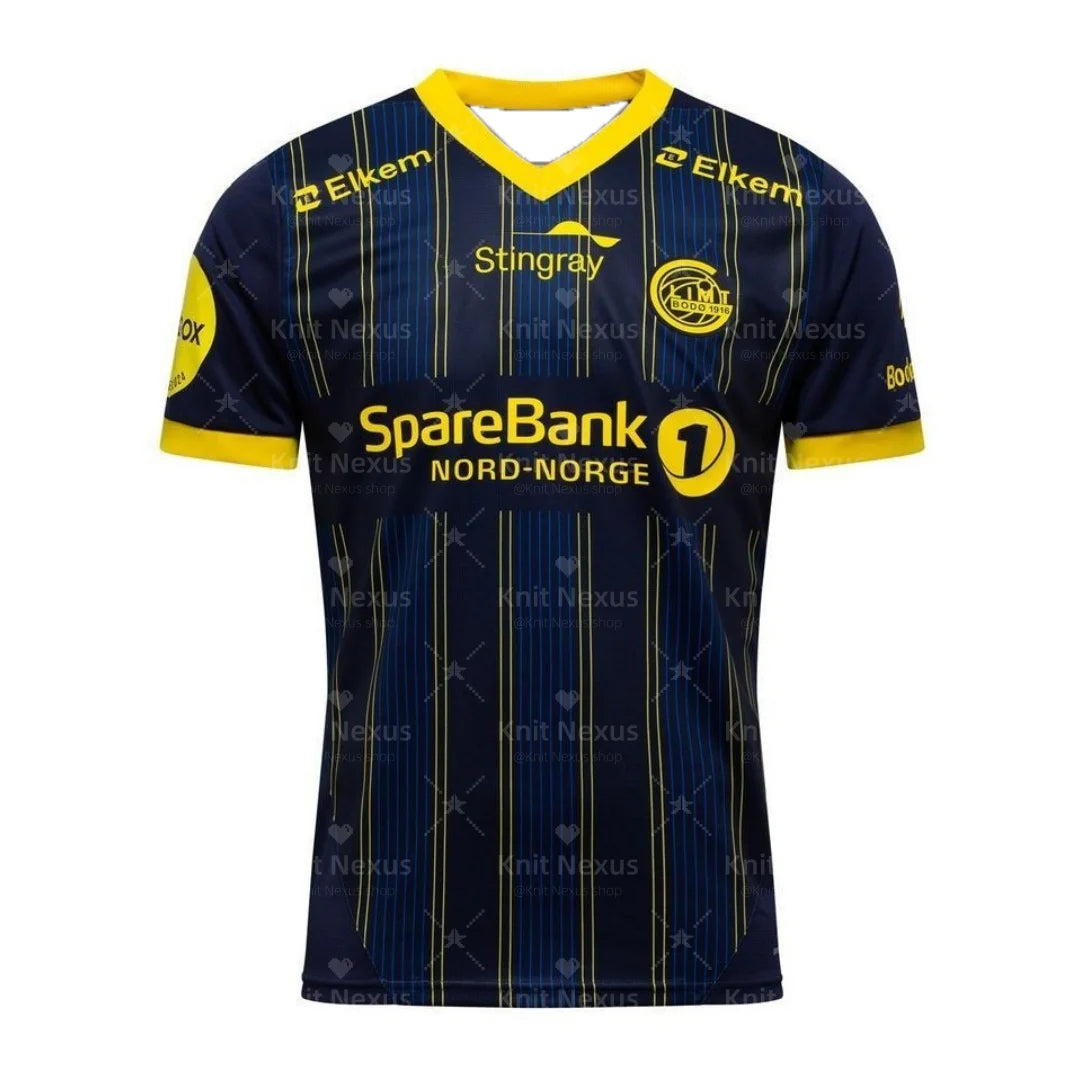 25-26 Eliteserien Bodo Glimt Home football jersey Autumn Sports Leisure Dry Quickly Men's T-Shirt Children's Clothing Tee Woman