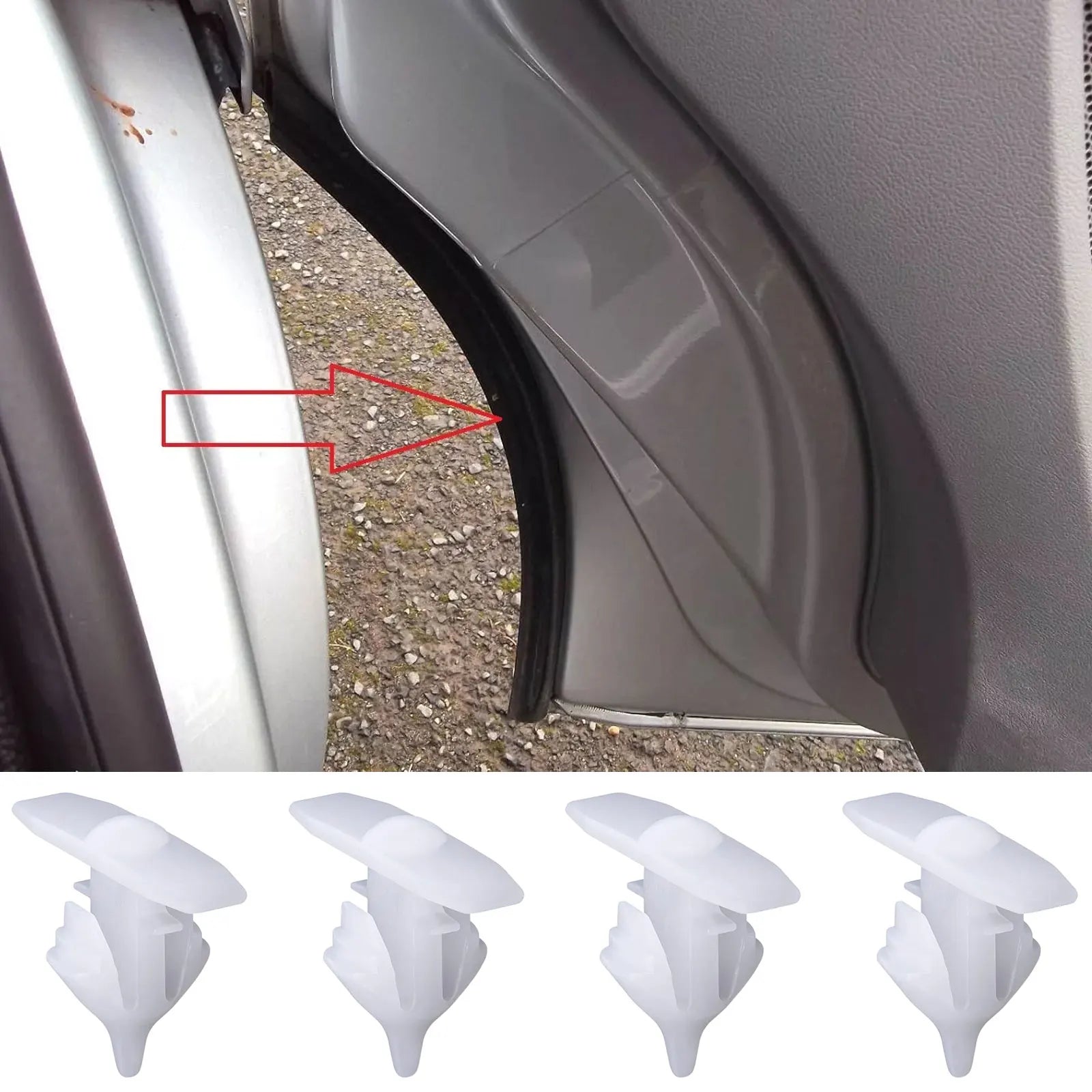 7H0837485 Interior Fastener Front Door Rubber Weatherstrip Seal Clip Retainer For VW Transporter/Caravelle T5 T6