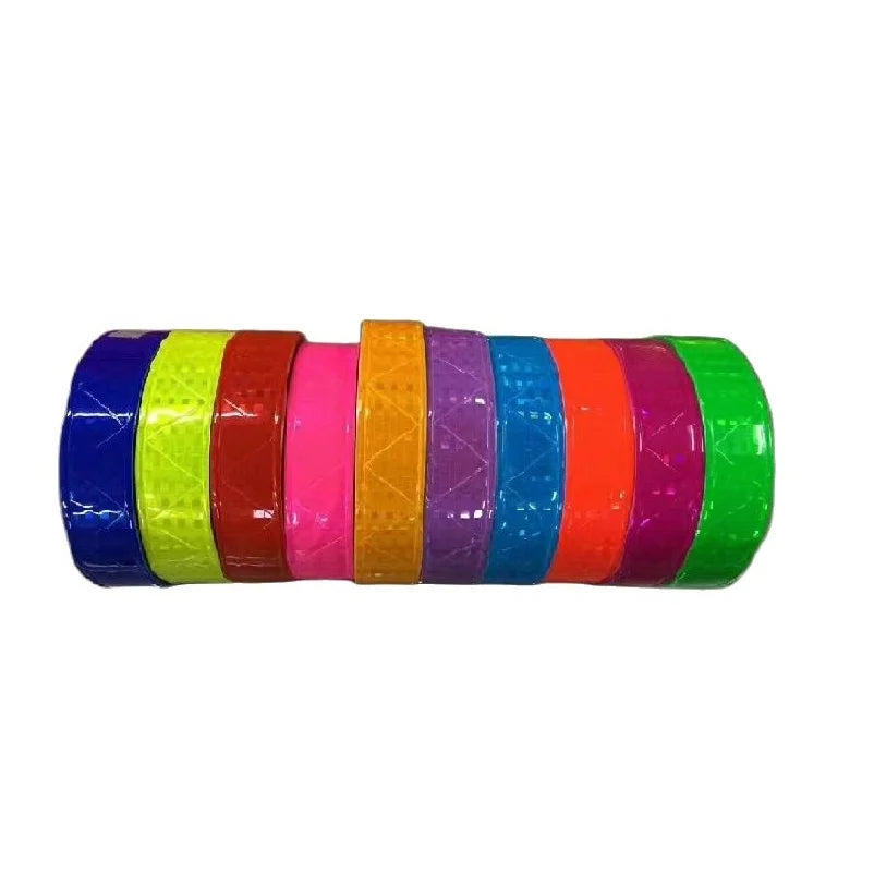 5CM*5M PVC Reflective Warning Tape Road Traffic Clothing Bag Shoes Reflective Strips Furniture Wall Decorative Film
