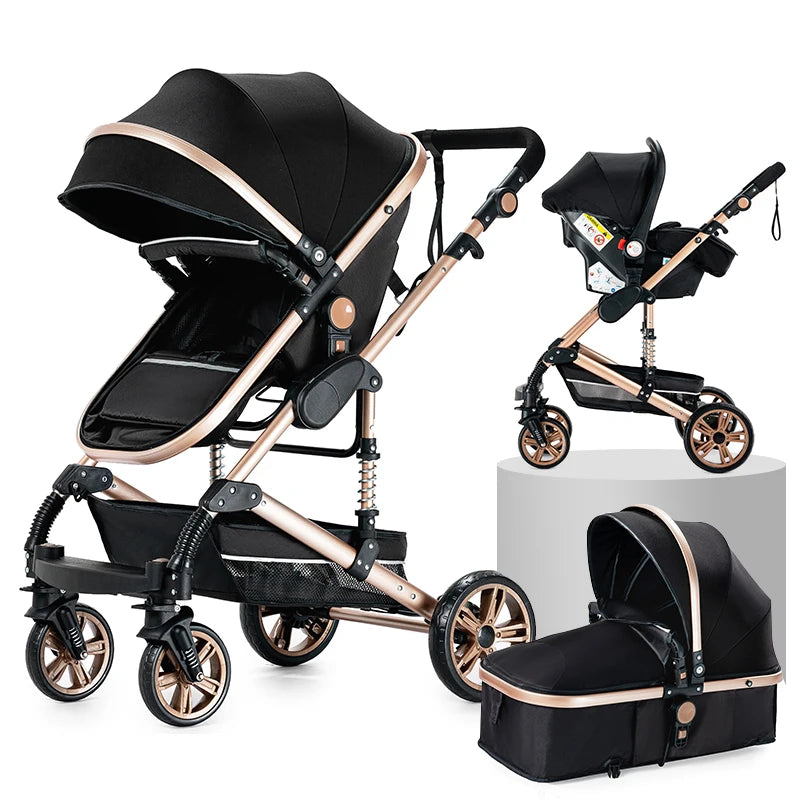 baby stroller Baby carriage Lightweight stroller Baby cars 3 in 1 mother kids Multifunctional luggage stroller baby cart pram