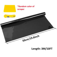1 Roll 50cm X 3m 1/5/15/25/35 Percent VLT Window Tint Film Glass Sticker Sun Shade Film for Car  UV Protector foils Sticker Film