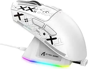 ATTACK SHARK X11 Gaming Mouse with Magnetic Charging Dock, PAW3311 Gaming Sensor, 22000 DPI