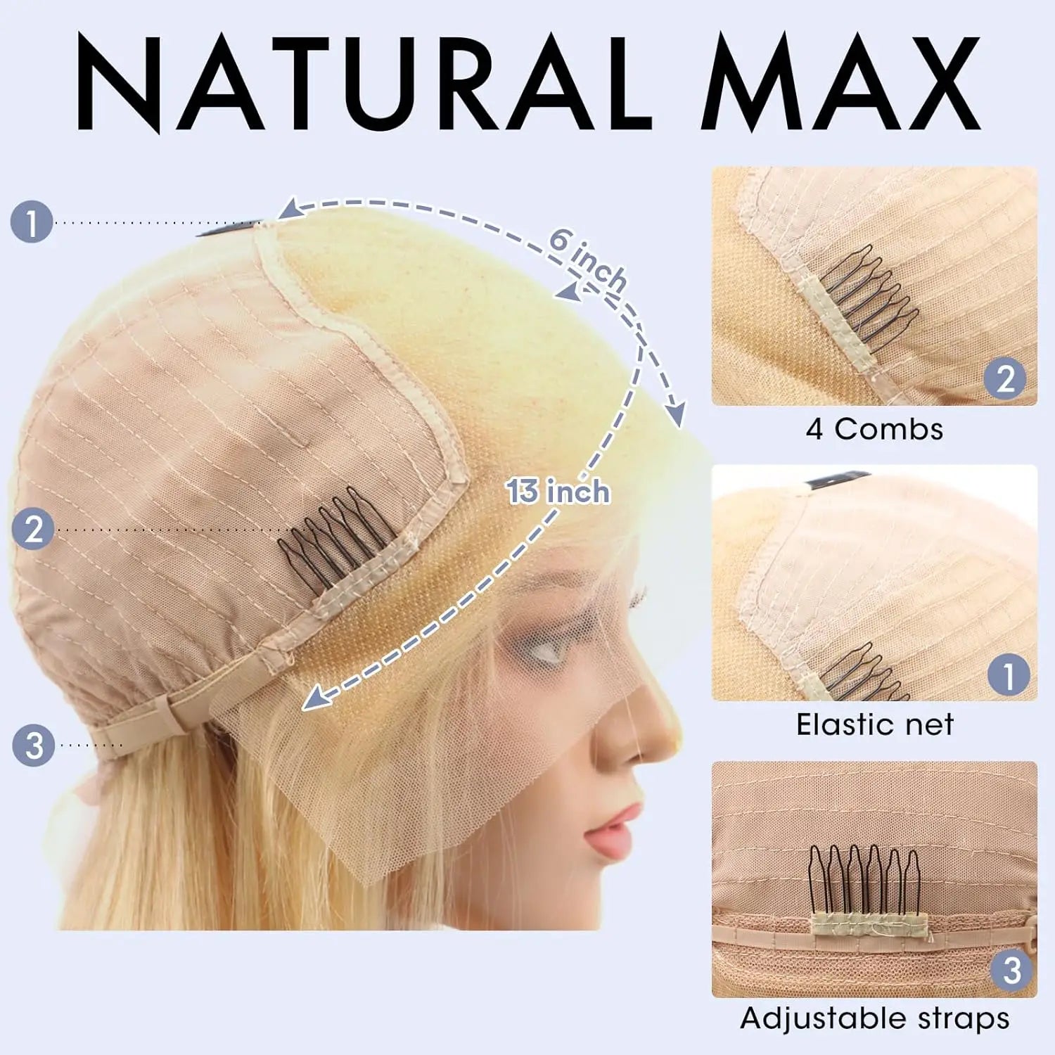 613 Lace Front Human Hair Curly Wig 180% Density 40Inch Honey Blonde Deep Wave Human Hair Wig 13x6 HD Transparent Lace Front Wig