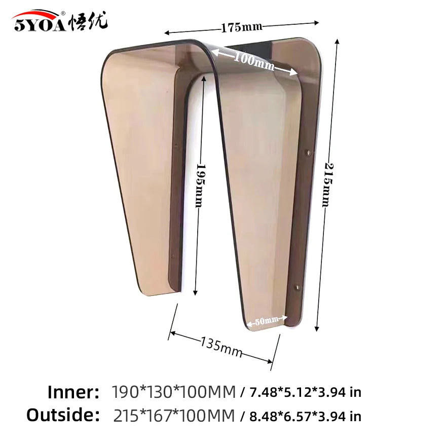 5YOA Outdoor Weatherproof Cover Waterproof Dustproof Sun Protection Shield Universal for RFID Keypad Fingerprint Access Control