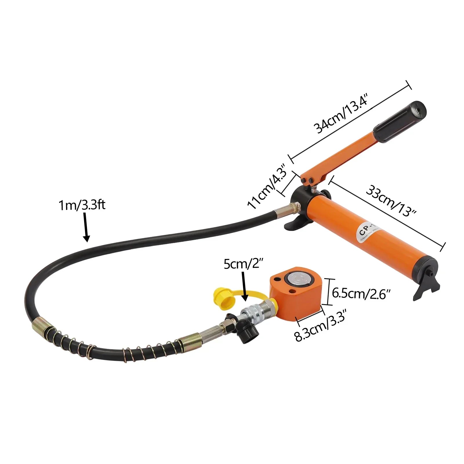 10T/20T Hydraulic Ram Cylinder Jack with CP-180 Hand Pump. Ideal for machinery & shipbuilding, offers reliable lifting.