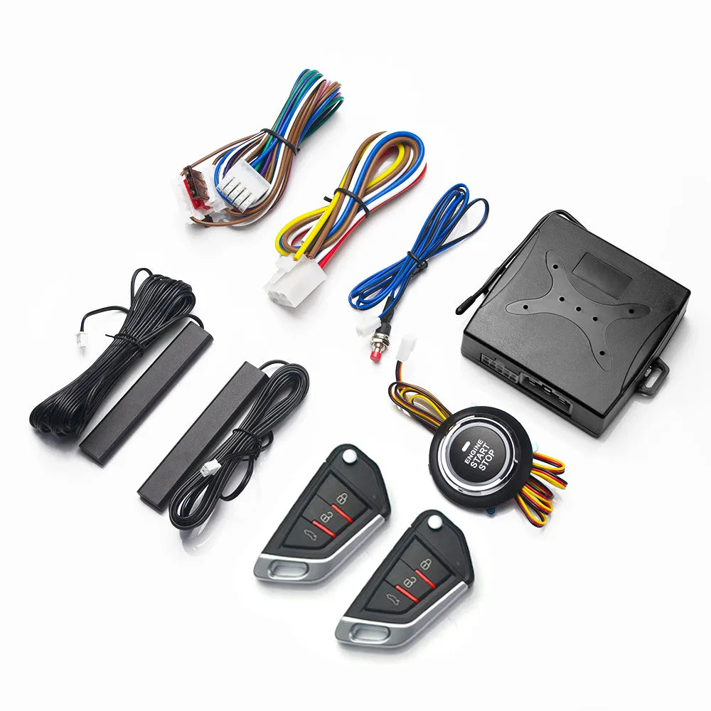 Car Alarm keyless entry start Systems Remote Central Door Lock Keyless System Auto Car SUV Anti-theft Tunning parts PKE