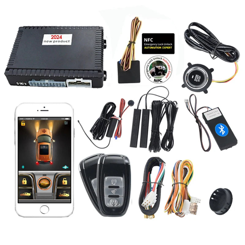 2024 Fashion Cardot Start Stop Keyless Entry Start System Passpad Push button Gasoline Diesel Cars Remote Engine Starter