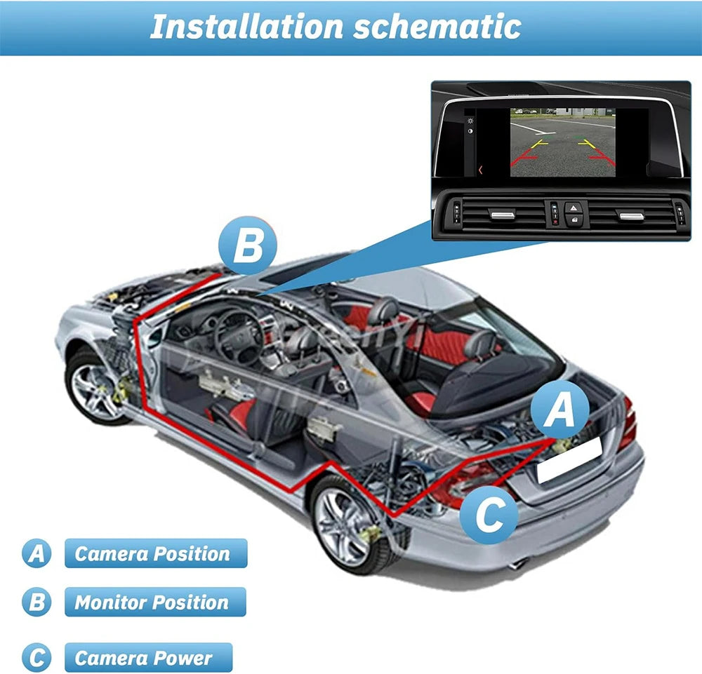 BONROAD 170 Degree Car Rear Camera For Audi A4 B8 Q3 Q5 A5 A8 S5 A3 A6 C7 A7 Volkswagen Parking Backup Trunk Handle Camera