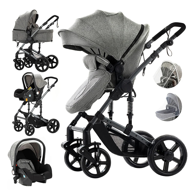 baby stroller Baby carriage Lightweight stroller Baby cars 3 in 1 mother kids Multifunctional luggage stroller baby cart pram