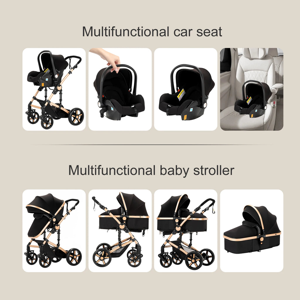 baby stroller Baby carriage Lightweight stroller Baby cars 3 in 1 mother kids Multifunctional luggage stroller baby cart pram