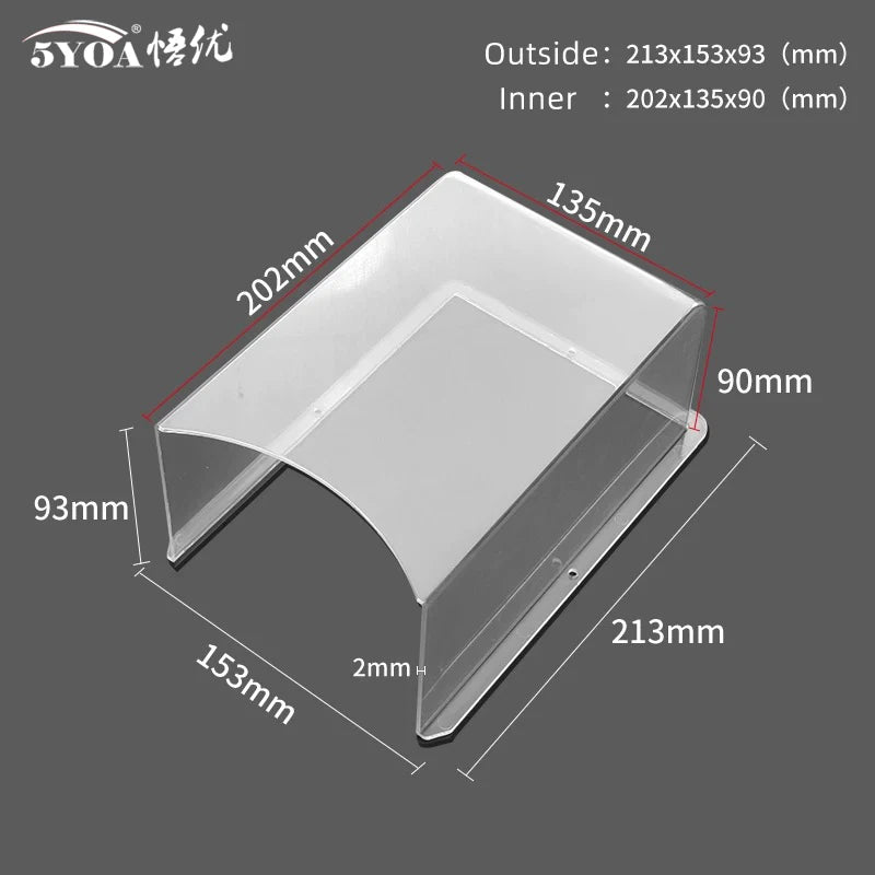 5YOA Outdoor Weatherproof Cover Waterproof Dustproof Sun Protection Shield Universal for RFID Keypad Fingerprint Access Control