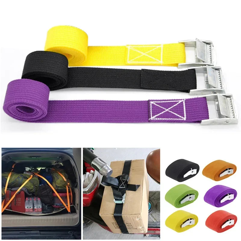 1Meters Buckle Tie-Down Belt Cargo Straps for Car Truck Motorcycle Bike Tow Rope Binding Belt Auto Luggage Bag Fixed Strap