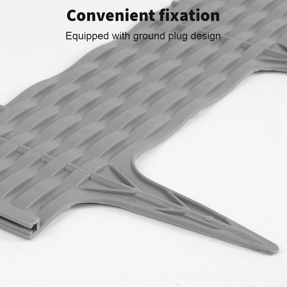 1/2/4pcs Garden Edging Border Imitation Rattan Fence Panel Patio Outdoor Grass Barrier Landscape Lawn Flower Gardening Supplies