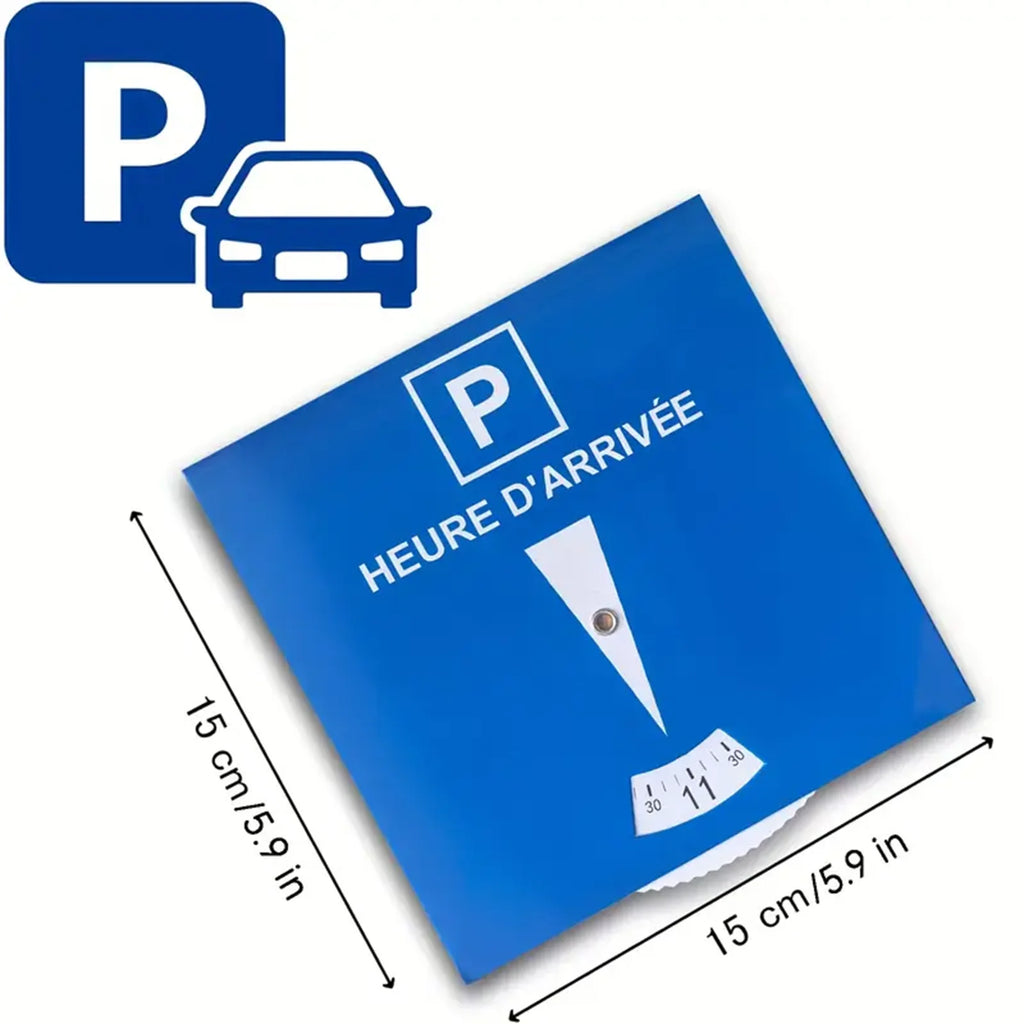 1Pcs or 2Pcs Blue Parking Disc Paper Parking Permits with 'P' Symbol And Measurement Markings for Vehicle Parking Permit Discs