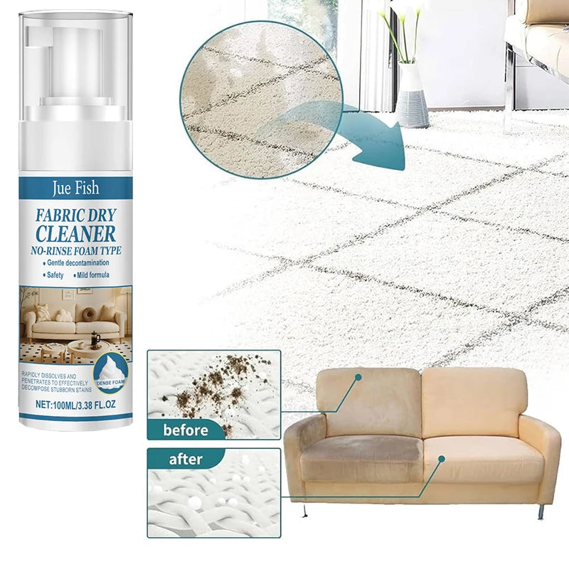 Decontamination Without Water DetergentFabric Sofa Dry Cleaning Foam Multi-function Detergent Carpet Curtain