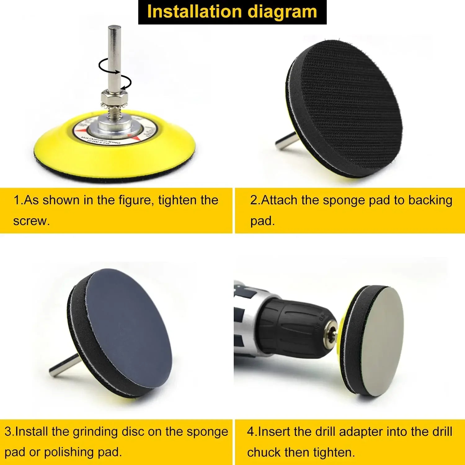 3 Inch Wet and Dry Sanding Paper 102 Pcs Assorted 800-5000 Grit Silicon Carbide with 1/4 inch Shank Sanding Pad Buffering Pad