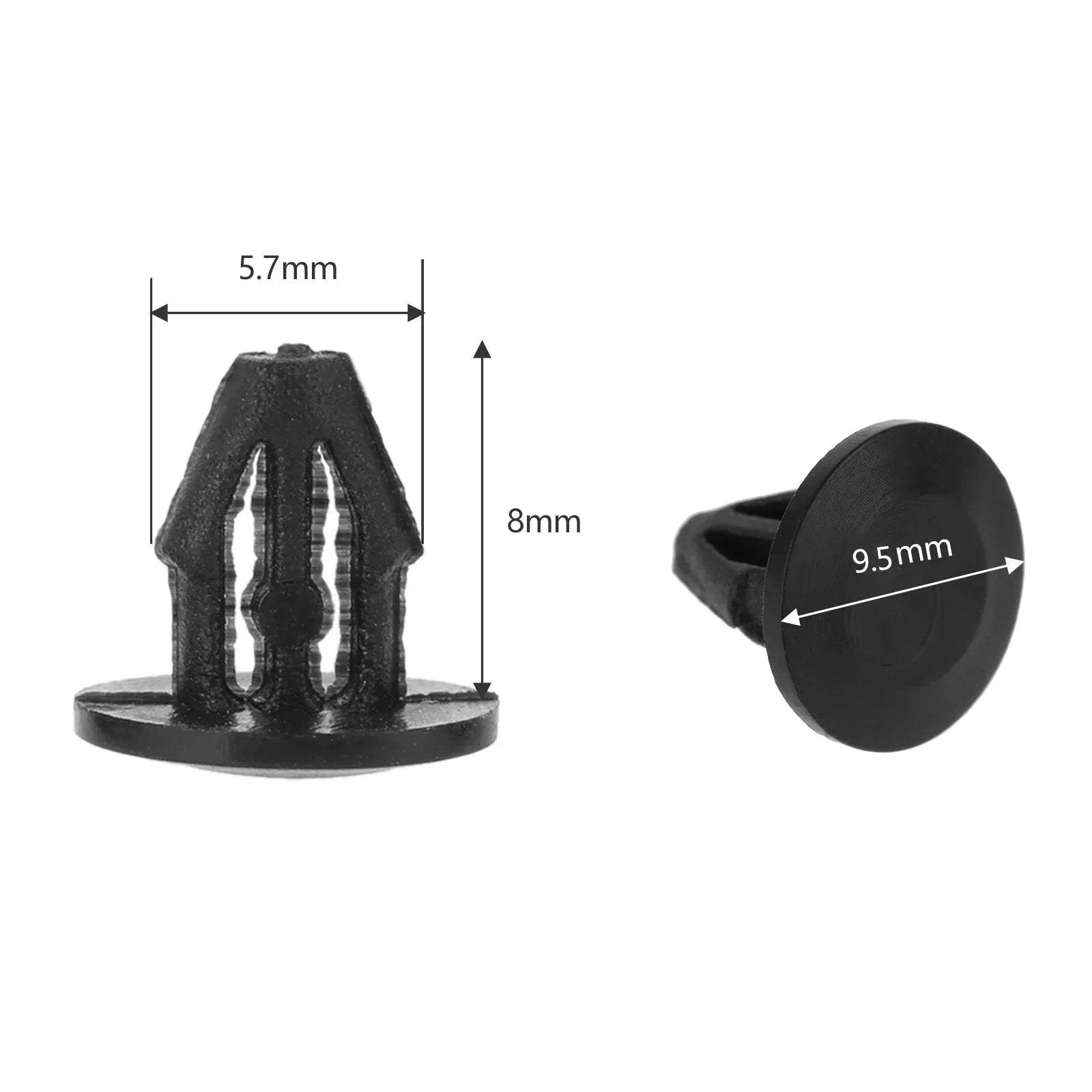 15PCS Door Rubber Seal Strip Clamp Plastic Fastener For Nissan Teana Sylphy Tiida,Geniss,Livina,Qashqai X-trail