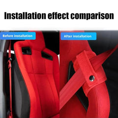 1 Pair Car Seat Belt Protective Cover Safety Seat Belt Holder For Honda 11th Civic FL5 Car Interior Accessories