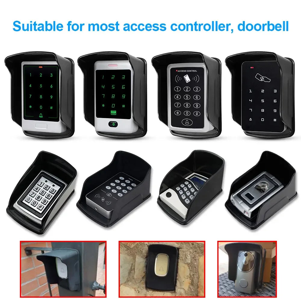 5YOA Outdoor Weatherproof Cover Waterproof Dustproof Sun Protection Shield Universal for RFID Keypad Fingerprint Access Control