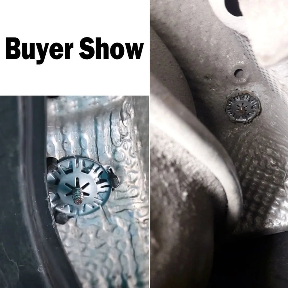 40sets Heat Shield Repair Kit Thermal Protection Plate Mounting Clips Heat Plate Shield Washer Attachment Repair Kit Auto Fasten