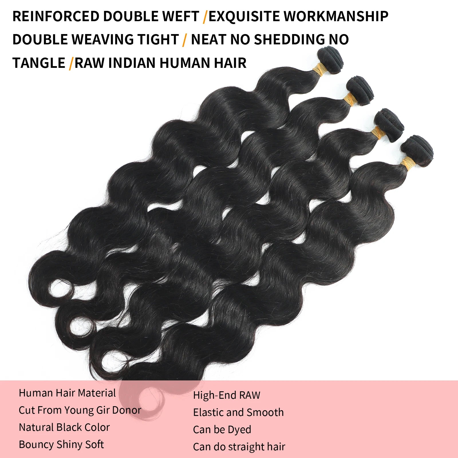 16A Body Wave Bundles 100% Human Hair 16A Remy 40 Inch Brazilian Virgin Weave 3 4 5 Pcs Double Weft Raw Hair Bundles Extensions