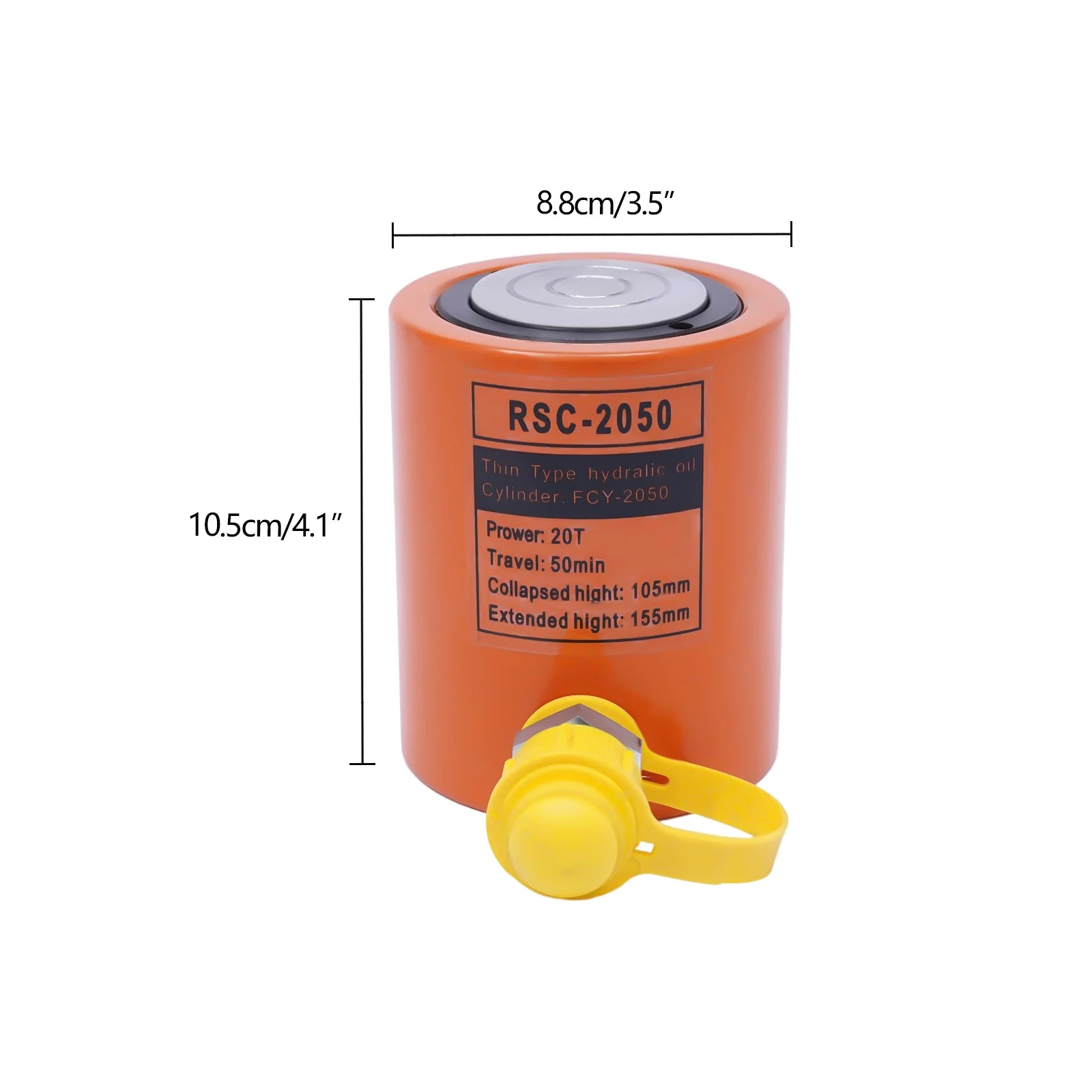 10T/20T Hydraulic Ram Cylinder Jack with CP-180 Hand Pump. Ideal for machinery & shipbuilding, offers reliable lifting.