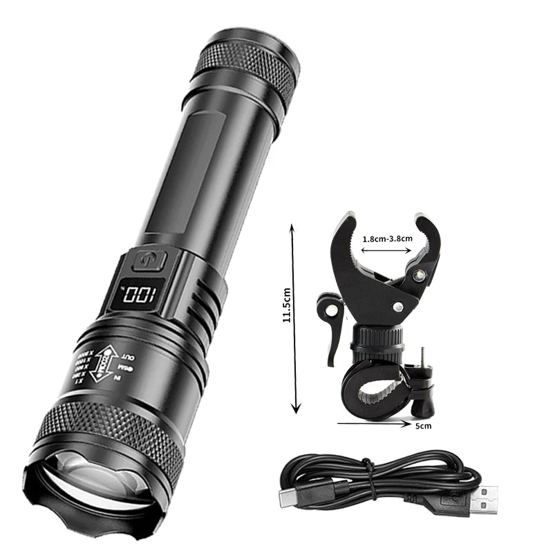 Bicycle Light P50 LED Front USB Rechargeable MTB Mountain Bicycle Lamp 2000LM Bike Headlight Flashlight Cycling Scooter Tail