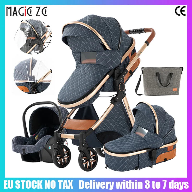 baby stroller Baby carriage Lightweight stroller Baby cars 3 in 1 mother kids Multifunctional luggage stroller baby cart pram