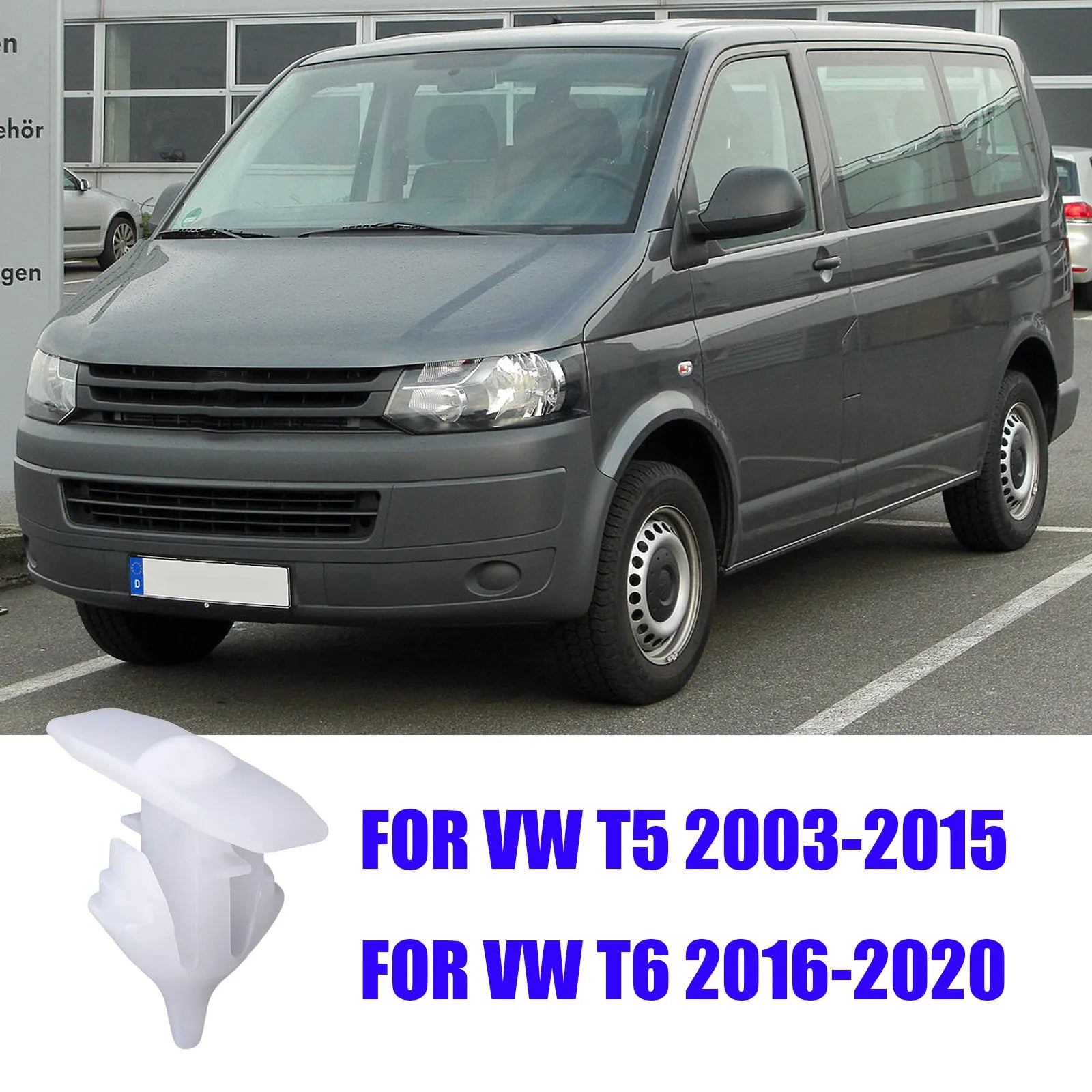 7H0837485 Interior Fastener Front Door Rubber Weatherstrip Seal Clip Retainer For VW Transporter/Caravelle T5 T6