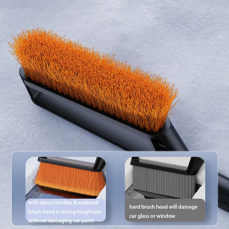 2 in 1 Multi-Functional Car Snow Removable Brush Winter Car Ice Shovel Extendable Ice Scraper Car Cleaning & Maintenance Tools