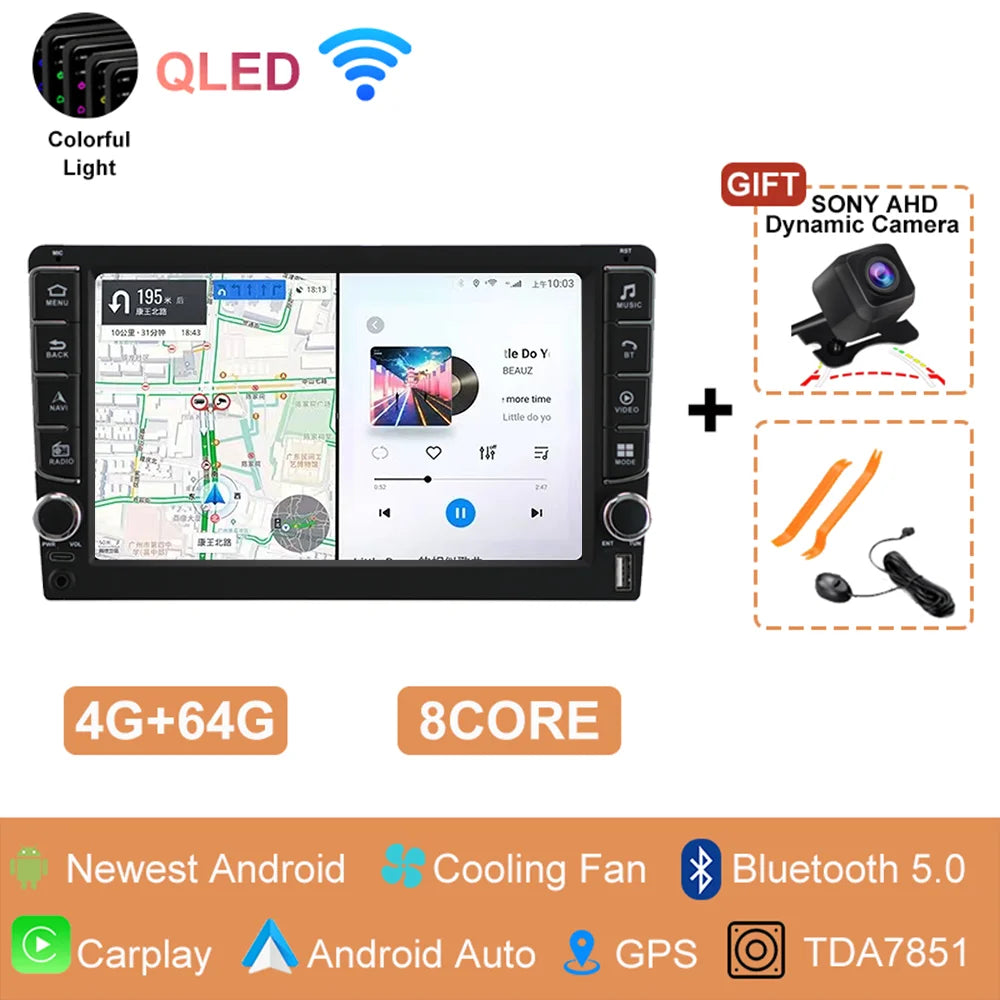 Android 15 Car Radio For Volvo XC90 C 2002 2003 2004 -  2014 QLED Multimedia Video Player GPS Stereo CarPlay Head Unit
