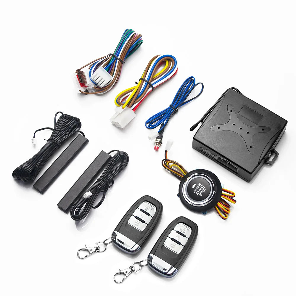 Car Alarm keyless entry start Systems Remote Central Door Lock Keyless System Auto Car SUV Anti-theft Tunning parts PKE
