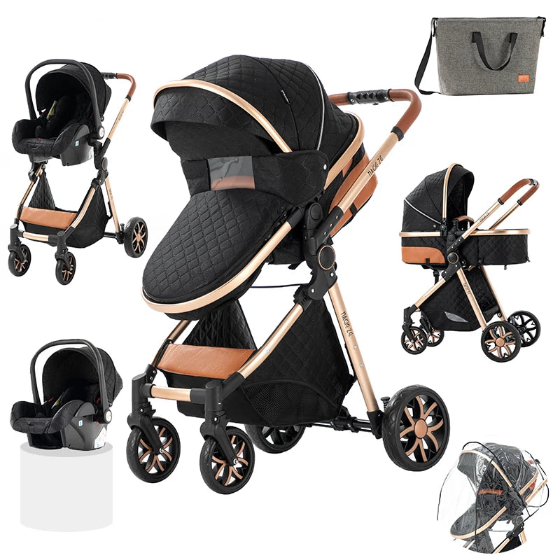 baby stroller Baby carriage Lightweight stroller Baby cars 3 in 1 mother kids Multifunctional luggage stroller baby cart pram