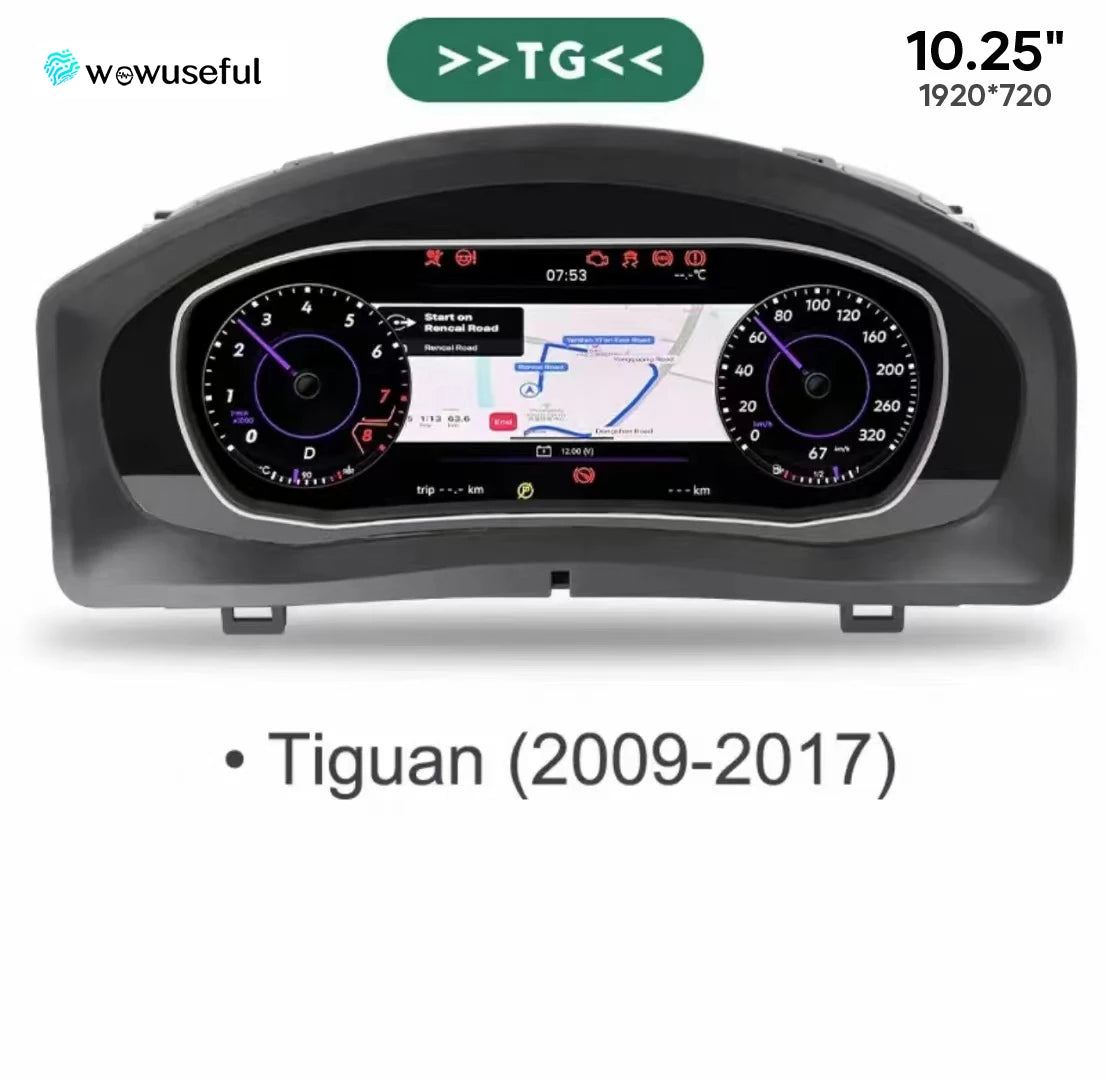 12.3'' Lcd Digital Dashboard Cluster For VW Scirocco Jetta Golf 6 7 MK7 Passat B8 B7 modify Auto Radio Instrument Paneel Cockpit